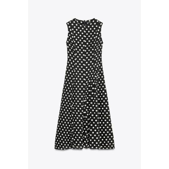 ZARA ZW COLLECTION SLEEVELESS MIDI DRESS - Picture 7 of 9